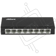 Коммутатор 8-в-1 Dahua DH-PFS3008-8ET /8 портов до 100 Мбит.с/коммутация до 1.6 Gbит.с/неуправляемый/Plug & Play/черный (DH-PFS3008-8ET)