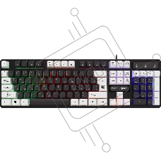 Клавиатура Defender Dark Knight GK-077 (45077) проводная, USB, чёрный/белый