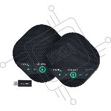Спикерфон Infobit [iSpeaker M600] Комплект беспроводных всенаправленных спикерфонов, 5,8G, 5-метровый захват на 360 градусов, можно объеденить в каскад до 2х штук. Для помещений до 100 квадратных метров и 30 человек.