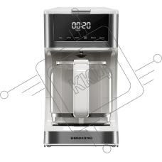Кофеварка капельная Redmond CM712 белый, исп. кофе - молотый, 1,7 л, 900 Вт
