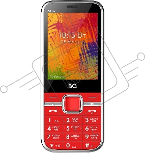 Мобильный телефон BQ 2838 Art XL+ Red. SC6531E, 1, 208MHZ, ThreadX, 32 Mb, 32 Mb, 2G GSM 850/900/1800/1900, Bluetooth Версия 2.1 Экран: 2.8 