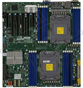 Материнская плата Supermicro MBD-X12DPI-NT6-B 3rd Gen Intel® Xeon® Scalable processors Dual Socket LGA-4189 (Socket P+) supported, CPU TDP supports Up to 270W TDP, 3 UPI up to 11.2 GT/s,Intel® C621A,Up to 4TB RDIMM,DDR4-3200MHz Up to 4TB 3DS ECC LRDIMM,DD