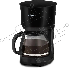 Кофеварка капельная Vitek VT-1528 BK черный, исп. кофе - молотый, 1.25 л, 750 Вт