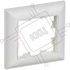 Рамка 1-м IEK BR-M12-12-K91 BRITE РУ-1-БрАБ арктич. бел./бел.