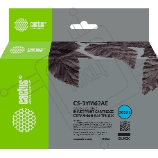 Картридж струйный Cactus CS-3YM62AE 305XL черный (18 мл) для HP DeskJet 2320/2710/2720/4120