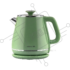 Чайник электрический Galaxy Line GL 0331, зеленый, пластик, двойная стенка из нержавеющей стали AISI 304 и пищевого пластика, 2200 Вт, 1,8 л, индикатор работы