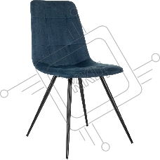 Стул для дома Бюрократ CH-K1_4 комплект 4шт синий Holland 58 металл черный на ножках (CH-K1_1/HL58_4) Стул для дома Бюрократ CH-K1_4 комплект 4шт синий Holland 58 металл черный на ножках (CH-K1_1/HL58_4)