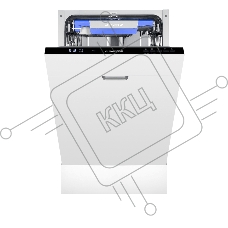 Посудомоечная машина Maunfeld MLP45230 Light Beam, белый, 44.8 см, 10 компл., 47 дБ, класс A++