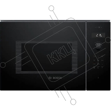 Микроволновая печь встраиваемая Bosch BEL454MB1F 6 Series, 900Вт,LED-display,AutoPilot 8, 25 л, гриль, черный, 382x594x388 мм