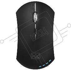 Мышь беспроводная Qumo Office Luna M74 черный, 1600 dpi, радиоканал, USB, кнопки - 6
