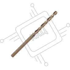 Сверло PATRIOT EXPERT по металлу, Р6М5К5, 3,5 мм, упаковка 10шт