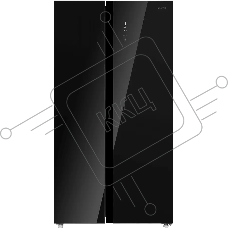 Холодильник Maunfeld MFF177NFB Slim Inverter черный двухкамерный 352/198л морозилка слева, No Frost, Side by Side
