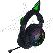 Гарнитура Razer Kraken Kitty V3 Pro чёрный, беспроводная + проводная, радиоканал, до 70 ч, подсветка
