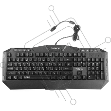 Игровой набор Qumo Dominator K66/M83, кл-ра проводная, 104+8 клавиш, подсветка радужная, мышь проводная, оптическая, 4 цвета, 1200/1600/2400/3200 dpi