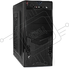 Корпус Miditower ExeGate CP-601-UNS400 (ATX, БП UNS400 с вент. 12см, 2*USB, аудио, черный)