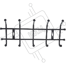 Вешалка настенная НИКА ВНТМ5/Ч черный