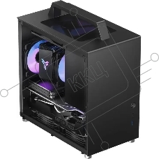 Компьютерный корпус JONSBO T8 PLUS Black без БП, боковые панели из закаленного стекла, mini-ITX, черный
