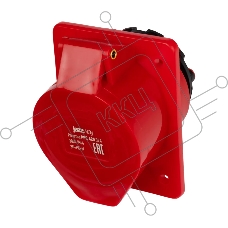Розетка стационарная для скрытой установки PPC 425 3Р+РЕ+N 32А 380В IP44 Jazzway