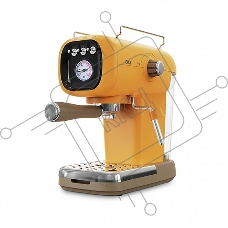 Кофеварка эспрессо BQ CM2004 желтый, исп. кофе - молотый, 0.6 л, 1100 Вт, 20 Бар.