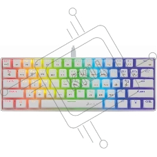 Клавиатура Oklick K763W (1920562) беспроводная, USB, Bluetooth/Радиоканал, белый