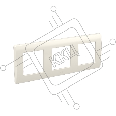Рамка трехместная DKC Brava 75013W 2+2+2 модуля, белая