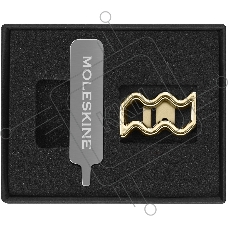 Шильд-символ Moleskine Zodiac Signs Водолей, металл, золотистый, коробка с европодвесом, PINAQUARIUSGOLD