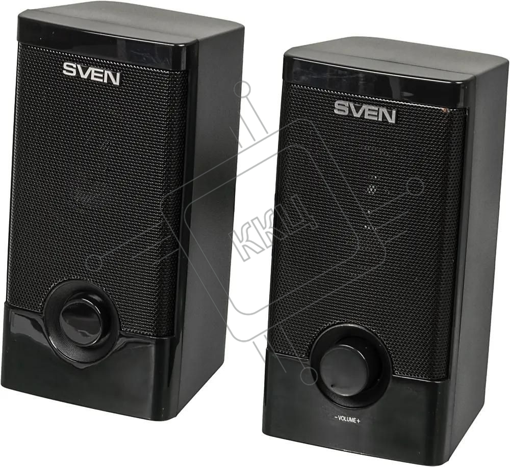 Колонки Sven 318 черный USB-порт ПК, ноутбука или адаптер 5V DC