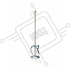 Насадка для миксера Сибртех, для тяжелых растворов,120 х 590 мм, оцинкованная,хвостовик резьба М14