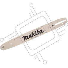 Шина для цепных пил, длина Makita 40 см/16'', шаг 3/8'', паз 1.1 мм, SN, M-L, 56 звеньев
