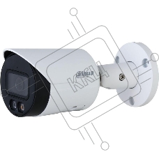 Уличная цилиндрическая IP-видеокамера DAHUA DH-IPC-HFW2249SP-S-LED-0280B Full-color с ИИ 2Мп, 1/2.8” CMOS, объектив 2.8мм, видеоаналитика, LED до 30м, IP67, корпус: металл