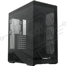 Компьютерный корпус без блока питания HSPD F711-TGbK, Panoramic Full Tower, Black, TG, 0.7 SPCC, no fans ATX, mATX, mITX 190/420/280мм 2x2.5