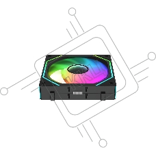Комплект вентиляторов Gamma F12 UNI BK ARGB 3 IN 1