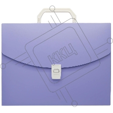 Портфель Бюрократ Pastel PASTPP01VIO 1 отдел. A4 пластик 0.7мм фиолетовый