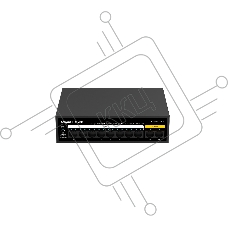 Коммутатор Ruijie Reyee RG-ES110F-P, 8×100 Мбит/с PoE + 2×100 Мбит/с, неуправляемый