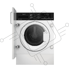 Стирально-сушильная машина встраиваемая Hotpoint WDBIH 8490 VWB белый, загрузка фронтальная 9 кг, 1400 об/мин, класс A