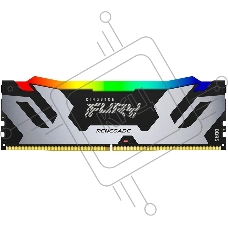 Оперативная память Kingston Fury Renegade, DDR5, 48GB (1x48GB), 6400MHz, CL32, DIMM, с радиатором, RGB, серебристый/черный