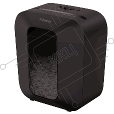 Шредер Fellowes PowerShred LX25 черный (секр.P-4)/перекрестный/6лист./11.5лтр./скрепки/скобы/пл.карты