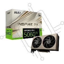 Видеокарта MSI RTX 5060Ti INSPIRE 2X 16Gb GDDR7 128bit 3xDP HDMI 2FAN RTL Видеокарта MSI RTX 5060Ti INSPIRE 2X 16Gb GDDR7 128bit 3xDP HDMI 2FAN RTL