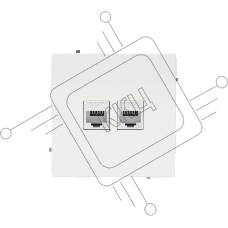 Компьютерная розетка RJ-45 без шторки, кат.6А двойная, KANT, белая магнолия
