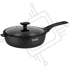 Сотейник Rondell Weiser RDA-1553, 28 см, с крышкой, черный