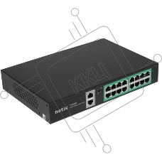 Коммутатор Netis P116GC, 16×1 Гбит/с PoE + 2×1 Гбит/с Uplink, неуправляемый