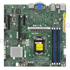 Материнская плата Supermicro X12SCZ-F-B Socket LGA1200 Intel W480E 4DDR4 ECC/DDR4 MicroATX