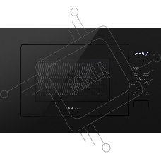 Микроволновая печь встраиваемая Weissgauff HMT-625 Grill черный, 25 л, 900 Вт, переключатели - поворотный механизм/сенсор