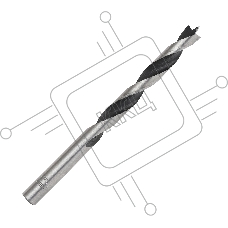Сверло EDGE by PATRIOT по дереву спиральное 8 мм, W-образная заточка, 1 шт в блистере