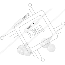 Проводные наушники Hoco M116 белый, внутриканальные