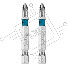 Бита Gross PH1х50мм, сталь S2, шестигр., 2 шт.