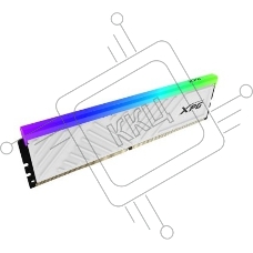 Оперативная память XPG Spectrix D35G, DDR4, 32GB (1x32GB), 3200MHz, CL16, с радиаторами, RGB, белый