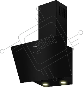 Вытяжка каминная Hotpoint HPHV 63LT BL, кнопочное управление, Черный