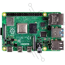 Платформа Raspberry Pi 4 Model B (RA544) Retail, 1GB RAM, Broadcom BCM2711 Quad core Cortex-A72 (ARM v8) 64-bit SoC @ 1.5GHz CPU, WiFi, Bluetooth, 40-pin GPIO, 2x USB 3.0,  2x USB 2.0, 2x micro-HDMI, CSI camera port, DSI display port, Micro SD port, USB-C