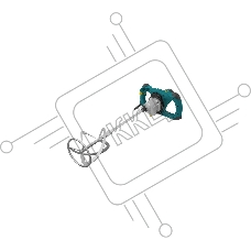 Миксер Fit 1600 Вт, 0-580 / 0-780 об/мин, 90 Нм, 145 л, двухскоростной, металл.корпус, БС щеток, рез.накл., коробка